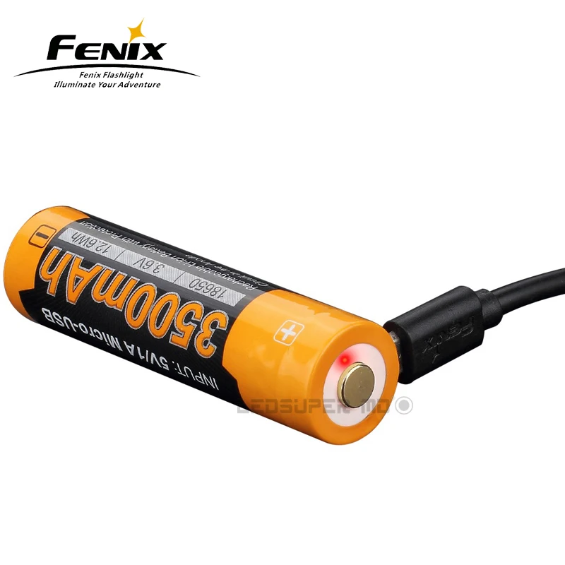 Горячий продукт Fenix ARB-L18-3500U 18650 USB литий-ионная аккумуляторная батарея 3500mAh с микро-usb зарядным портом