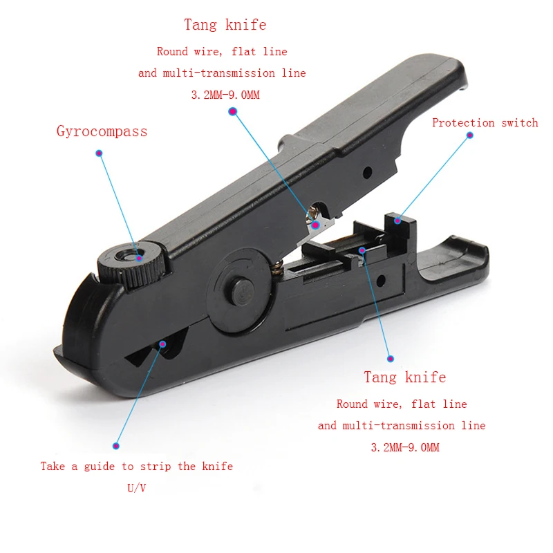 Mainpoint Многофункциональный UTP/STP Сети Телефонный Кабель Зачистки Проводов Cutter Зачистки Кабеля Кусачки Сократить Линии Ручной Инструмент