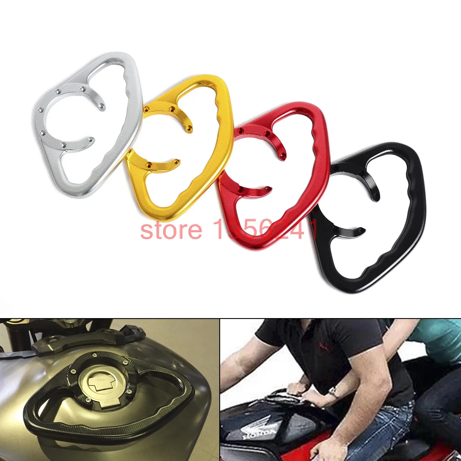  7-Holes Rear Passenger Gas Tank Handle Grip Bar Handlebar Grab For Honda CBR600/1000RA 2009-2013 CBR600/1000RR 2004-2013 Billet