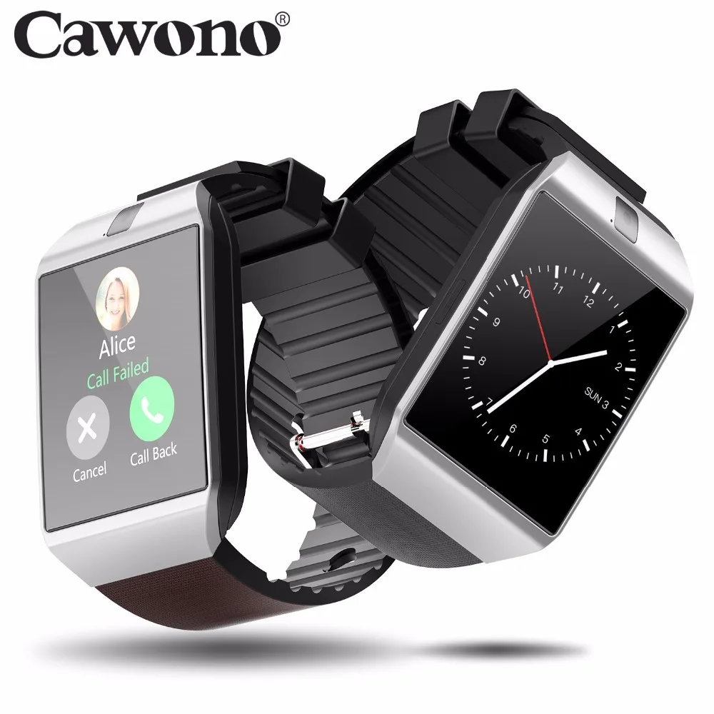 Cawono Bluetooth смарт часы умные Часы Smart Watch часы мужские женские детские часы DZ09 Android телефон телефонный звонок 2 г/м² sim-карта TF Камера для Iphone, Android VS A1 GT08 часы мужские наручные