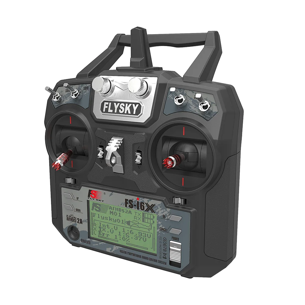 

Flysky FS-i6X 2.4GHz 10CH RC Transmitter With FS-iA6B FS-iA10B Receiver Mode 1/2 For RC Quadcopter UAV Drone Remote Controller