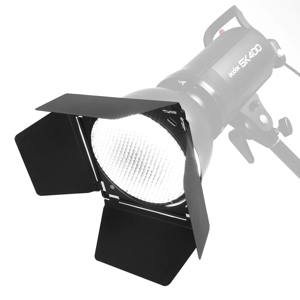 GODOX BD-04 Kit Porta Barn Con Griglia A Nido D'Ape E 4 Filtri Gel - Per Riflettori Standard 7 Pollici - Foto 4