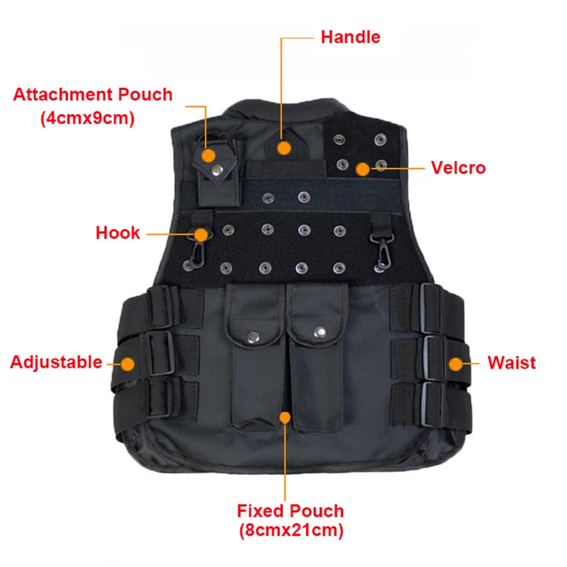 Тактический Мужской охотничий жилет военный страйкбол Molle несущий жилет CS Боевая форма для детей Детский косплей для игры на открытом воздухе тренировочный жилет
