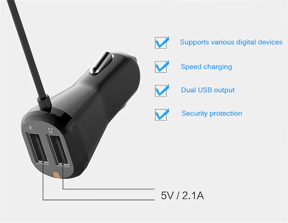 Bluetooth FM Transmitter Wireless Bluetooth FM Modulator Handsfree Car Kit 3.5mm Bluetooth Aux Car MP3 Player TF USB Car Charger (9)