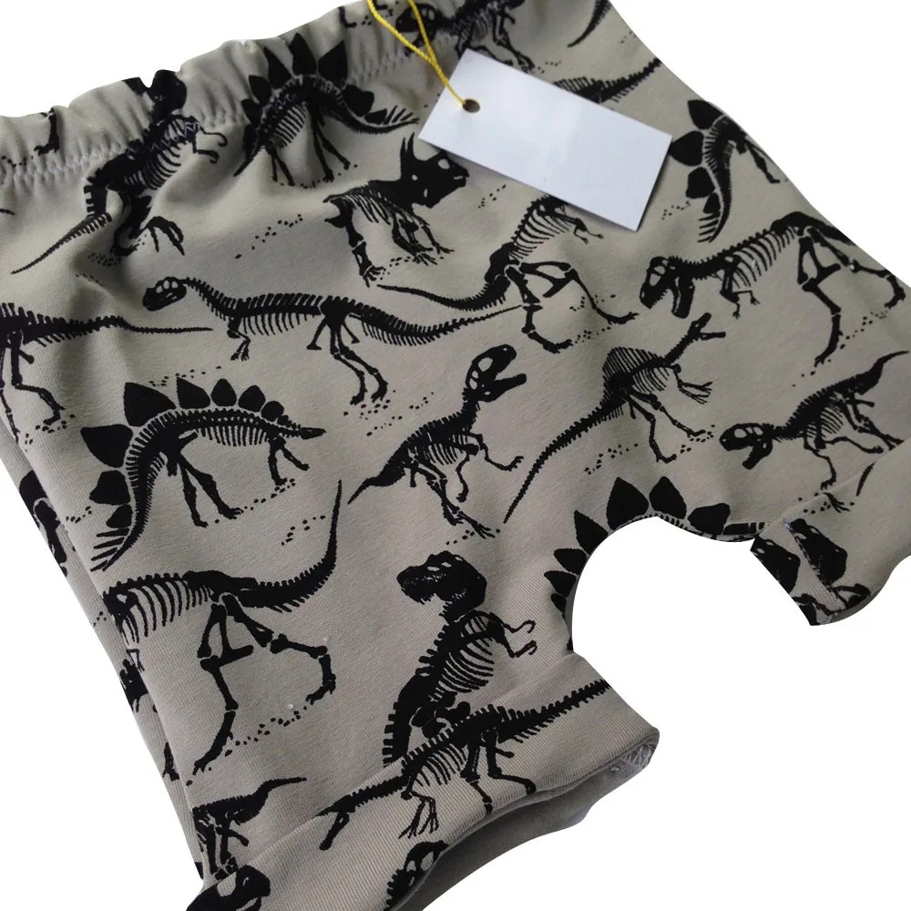 

Toddler Baby Boy Dinosaurs Print newborn clothes set Elasticity Short Pants JAN14