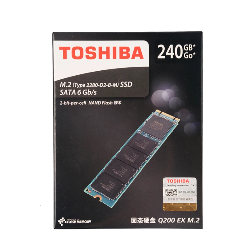 TOSHIBA Q200 EX M.2 2280 240 GB MLC SSD твердотельный накопитель Жесткий диск NGFF 240 GB M2 SATA III внутренний кэш для ноутбуков