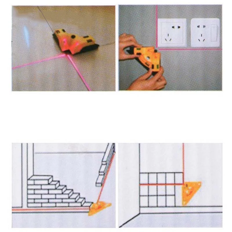 DEKO под прямым углом 90 градусов вертикальный и горизонтальный Лазер ЛИНИЯ проекции квадратный уровень лазерный измерительный инструмент