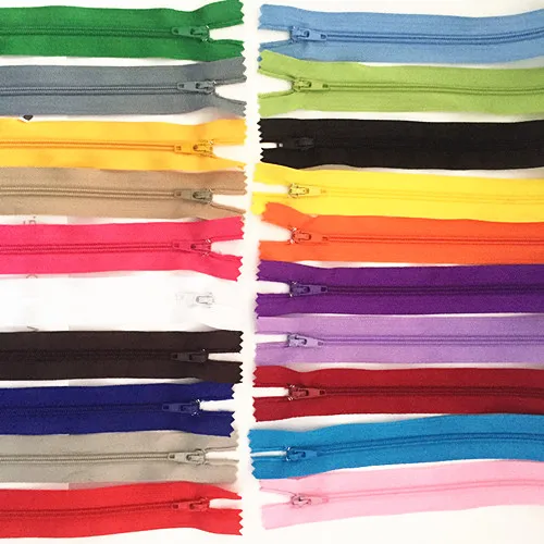 10pcs 15cm (6 Inch) Nylon Coil Zippers Tailor Sewer Craft Crafter's & FGDQRS (20 colors)