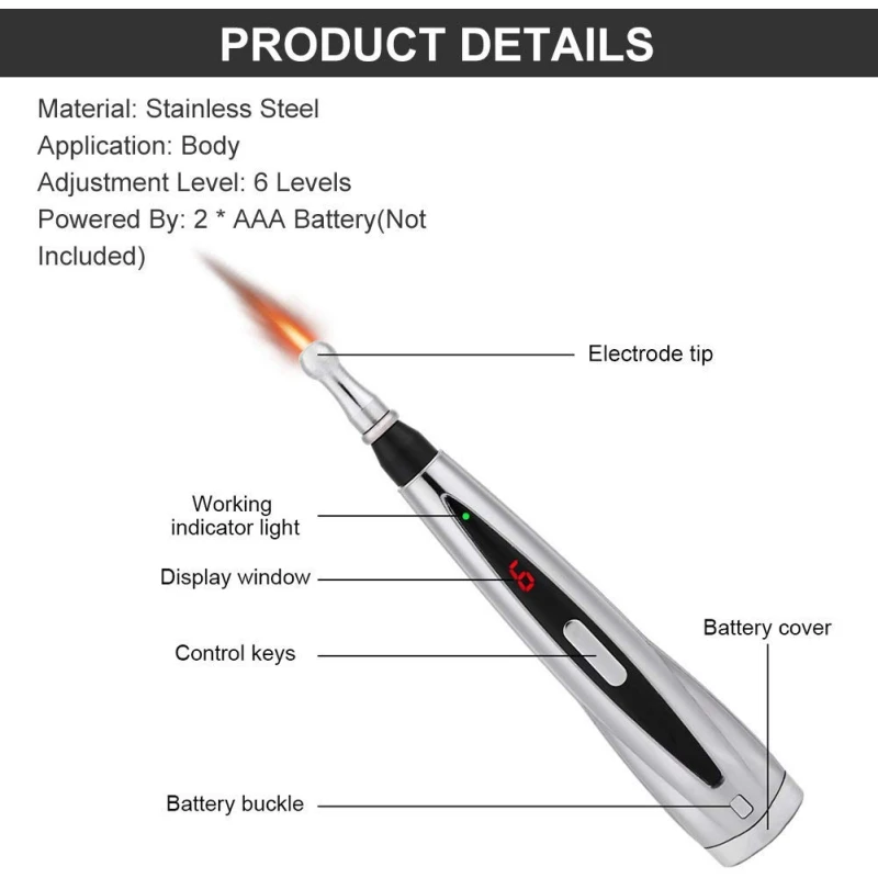 Электрическая лазерная терапия Ручка Массажер для тела артрит для снятия боли в мышцах прибор для акупунктуры инструменты для красоты