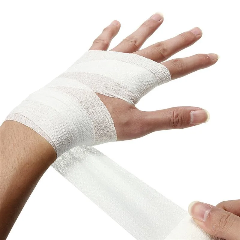2,5 см* 5 м самоклеющиеся эластичные повязки для лечения здоровья марлевые ленты жгут для оказания первой помощи медицинский спорт поддержка выживания