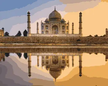 

MaHuaf-i856 Taj Mahal in India Painting by numbers landscape DIY oil digital canvas painting wall pictures for living room
