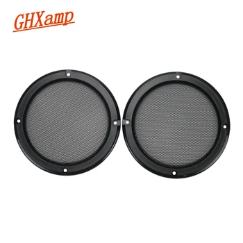 

GHXAMP 5inch Car Subwoofer Speaker Grill Mesh Enclosure Net Bass Protective Cover DIY Speaker Accessories 2PCS Black