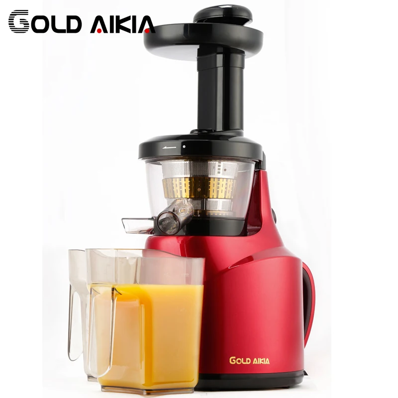 Gold Aikia Slow Auger Juicer Orange Sugar Cane Carrot