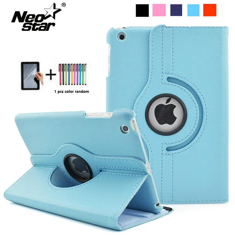 

Case For iPad Mini 1 2 3 360 Degree Rotating Cover Cases For iPad Mini 1 2 3 Full Body Protective Auto Wake Sleep Smart Covers