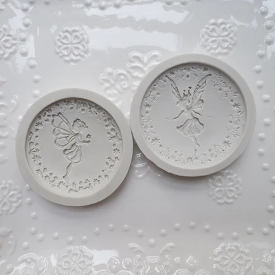 

Flower Fairy Elf Mold Silicone Fondant Mould Resin Clay Candy Molds For Cake Decorations Cupcake Mold Baking Chocolate Resin