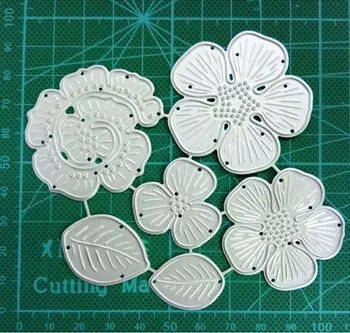 

6pcs flower layer metal Cutting Dies Scrapbooking craft Dies cuts thin paper emboss card make stencil 108*96mm
