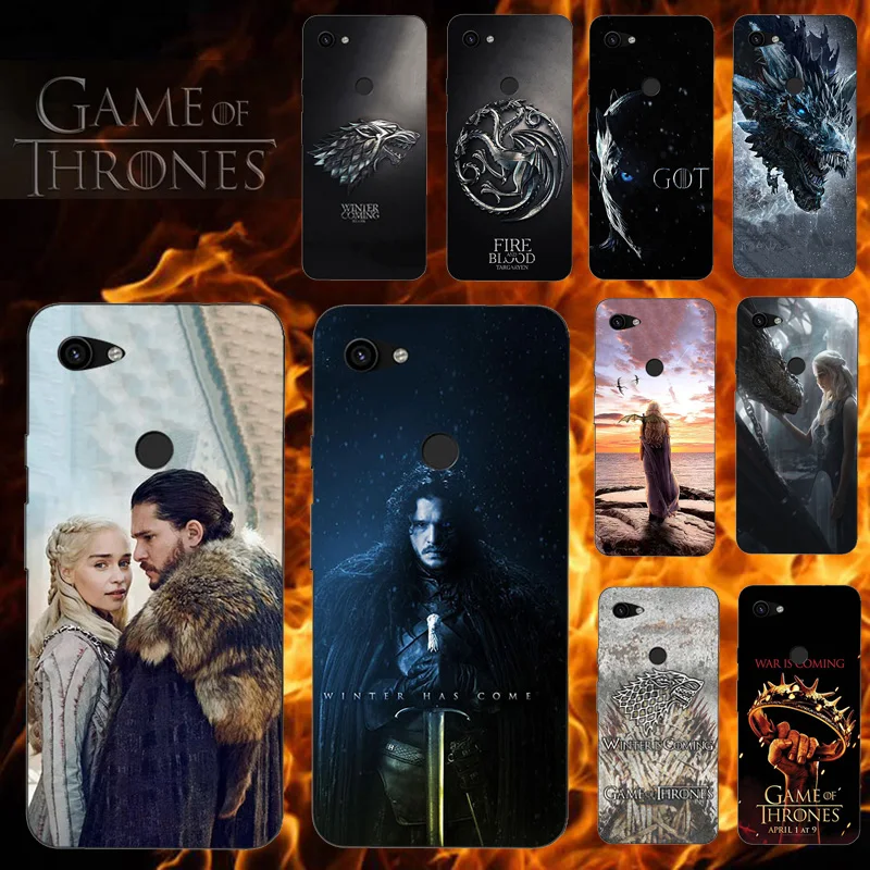 

Phone Case For Google Pixel 3 3A XL Lite Soft Silicone Back Cover for Google Pixel 3XL 3AXL for Game Of Thrones Seasons 8