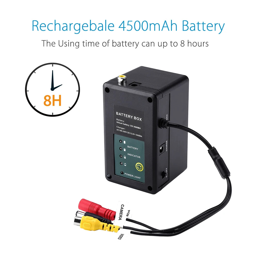 EYOYO EF07PRO 30 M صياد السمك تحت الماء الصيد كاميرا بطارية التحكم مربع الأشعة تحت الحمراء والأبيض LED فيديو تسجيل DVR 8 GB