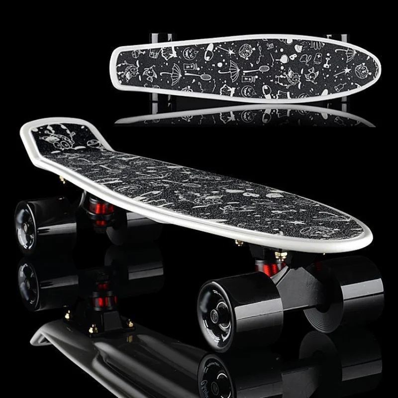 22 بوصة مجلس ملصقا لوح التزلج الصلبة/المطبوعة المضادة للانزلاق للماء لاصق واحد الروك الصنفرة ل بيني مجلس