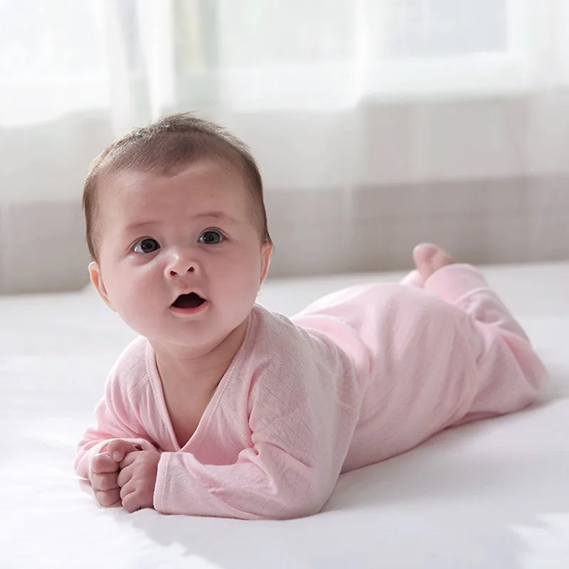 2018 Spring Pure Color Baby Underwear Newborn Baby Boy Monk Suit