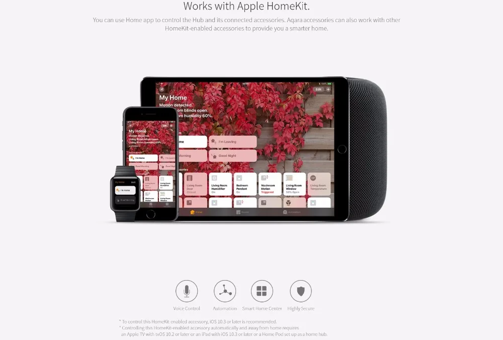 Xiao mi Aqara концентратор mi шлюз с RGB светодиодный ночной Светильник Smart work с Apple Homekit International Edition mi Home App