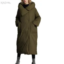 Женские зимние хлопковые куртки размера плюс 6XL 7XL, женские длинные хлопковые парки с капюшоном, высококачественные теплые толстые пуховики AS778