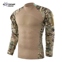 Уличная армейская тактическая футболка, костюмы лягушки, камуфляжная форма, велосипедные костюмы, летняя Военная униформа, рабочая одежда, походная рубашка