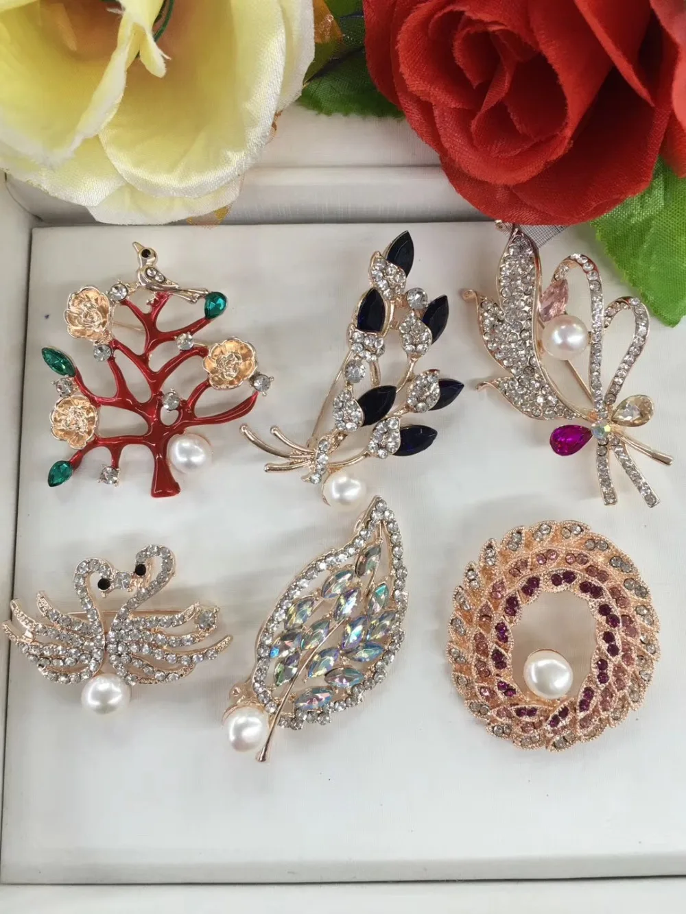 

HOT PARTY JEWELRY GIFT Natural Freshwater Pearl Brooch Pins Fashion Beautiful Jewelry Accessory Charms, 10pcs/lot