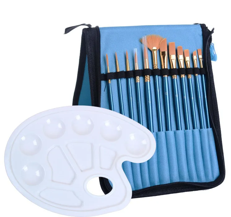 band With pen package Palette High-quality nylon hair multi-shape pen head 13 pcs/se of acrylic oil brushes for art and painting