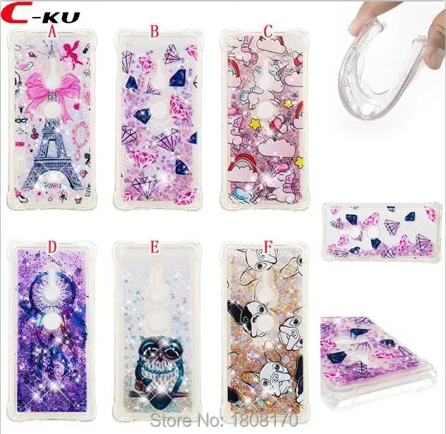 Мягкий ТПУ чехол C Ku Quicksand с жидкой совой звездой для Xiaomi 5X Redmi NOTE 4X 5 Plus 5A Huawei P Smart Bling