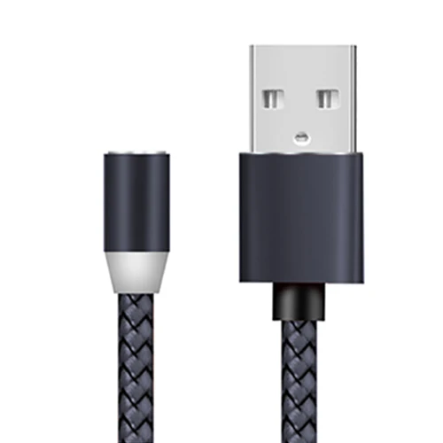 Магнитный USB кабель VOXLINK 3 в 1 для iPhone Xs 8 и usb type-C и Micro USB с нейлоновой оплеткой для samsung Xiaomi huawei USB C - Цвет: Navy Cable no Plug