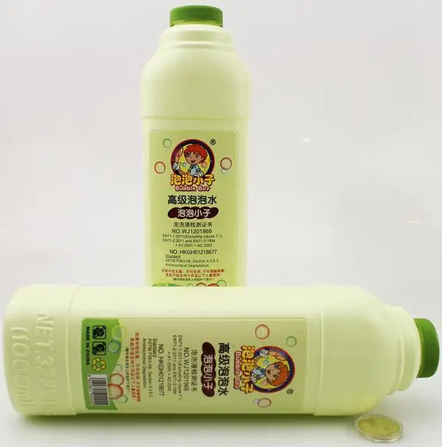 

1000ml/1bottle 1:10 Soap Bubbles toy in wedding soap bubbles liquid for Children machine use Gazillion blowing bubbles d11