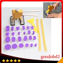 24pc/set PDR hand tools set Professional Car vehicle Dent repair Tools Paintless Dent Removal+with Glue gun 100W +5x glue sticks