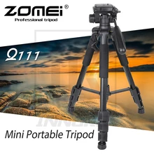 Nieuwe Zomei Q111 Aluminium Mini Draagbare Statief Voor Dslr Camera Professionele Licht Compact Travel Stand