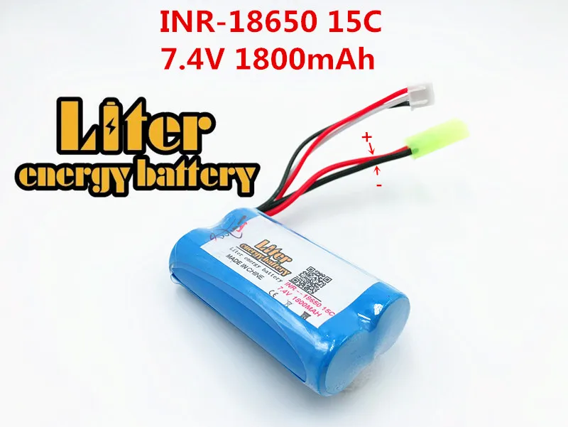 18650 7 4 V 1800Mah 15C литий ионный аккумулятор Запчасти для MJX T40 T40C F39 F49 T39 Syma 822 Udi U12A S033G Q1