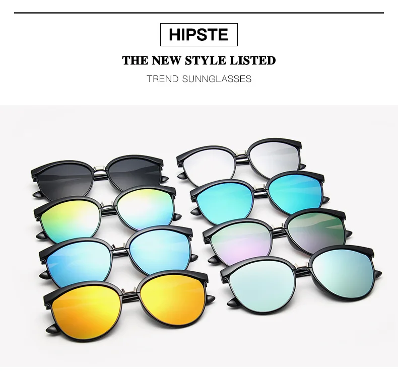 LS JOHN, фирменный дизайн, кошачий глаз, солнцезащитные очки для женщин, Ретро стиль, металлические очки для женщин, зеркальные, Ретро стиль, Lunette De Soleil Femme, UV400