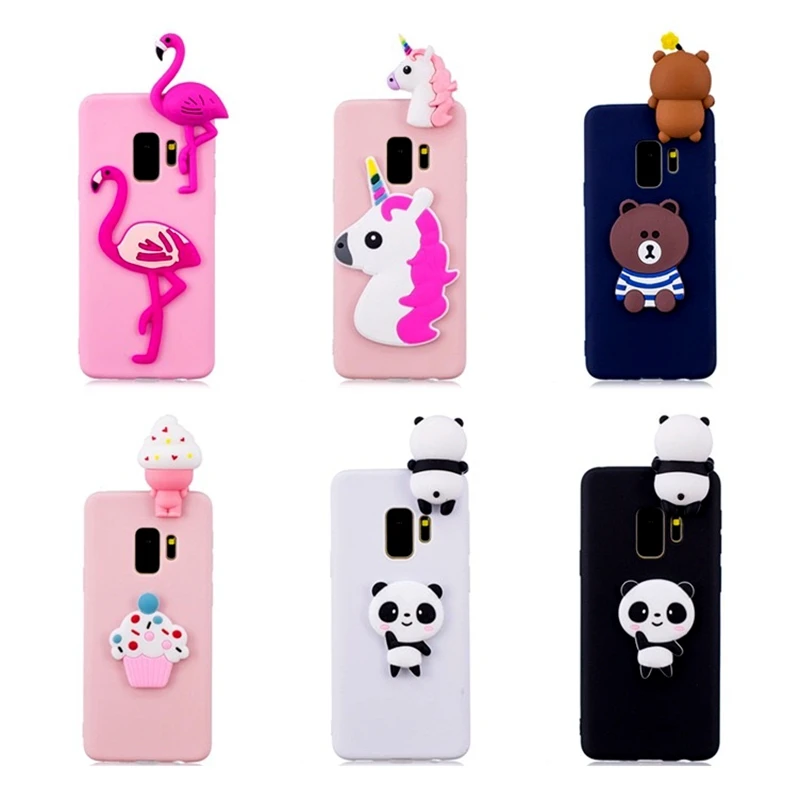 

3D Case For Samsung Galaxy S6 Note 8 Case Panda Unicorn Fruit Flamingo Phone Cases For Samsung Galaxy S6 Edge Case