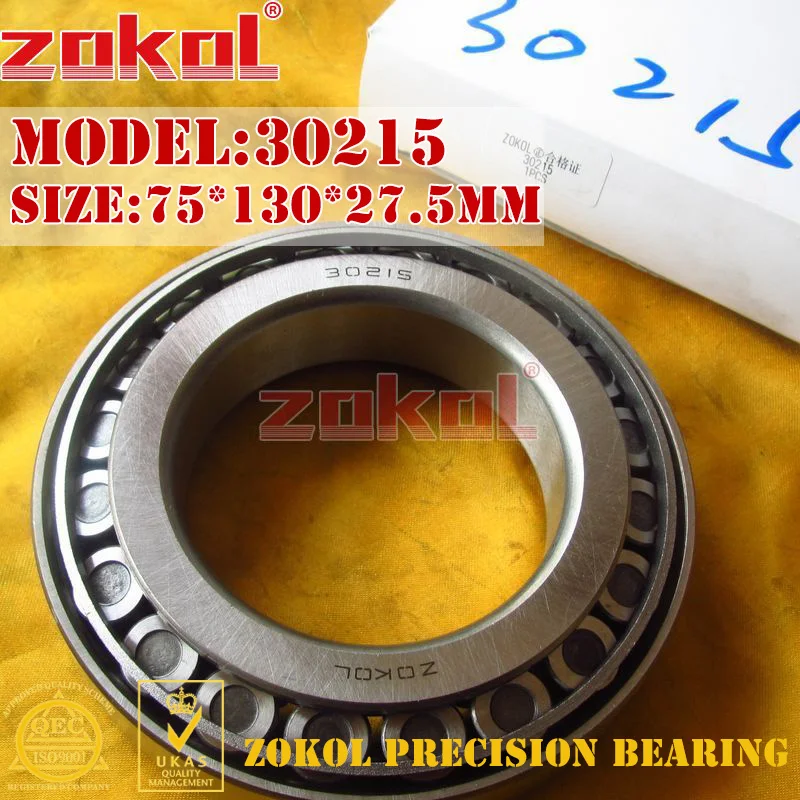 Zokol 30215 7215e Tapered Roller Bearing 75*130*27.5mm Shafts