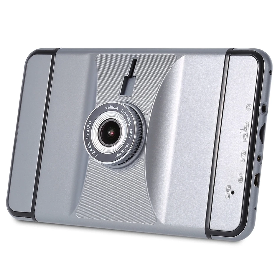 Android dash cam 7 дюймов 1080 P 140 градусов GPS навигации 512 МБ Оперативная память + 8 ГБ