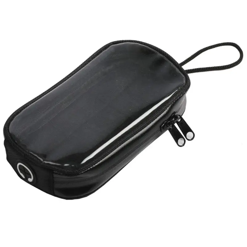 Универсальный черный мотоцикл сумки Магнитный газовый бак прозрачный для сотового телефона чехол для держатель телефона для мотоцикла крепление