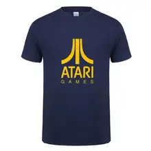 Хит, футболка ATARI, модная, короткий рукав, круглый вырез, Мужская футболка классная, с принтом, Мужская одежда, хлопок, топ, футболки, Camisetas hombre