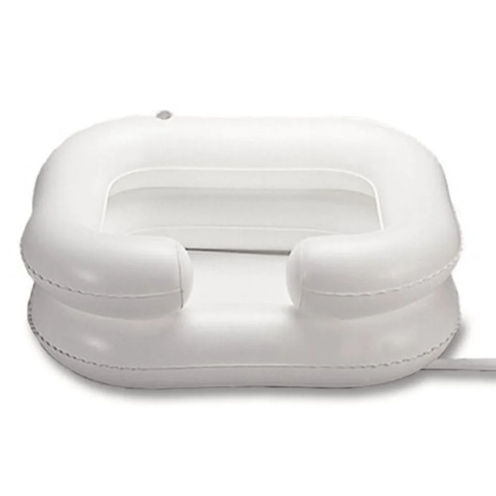 

Hair Washing Basin Inflatable Hair Washing Basin Shampoo Tray Portable Conditioner Disabled In Bed Inflatable PVC With Drain Tub