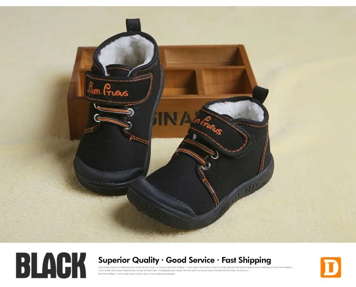 New Autumn Baby Shoes 2017 Casual Demin Jeans Children Boots Winter Canvas Rubber Boys Sneakers Plush Warn Toddler Girls Shoes 467 (8)