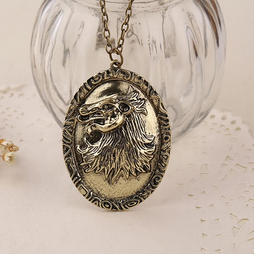 

BERTHATINA Game of Thrones Stark Wolf Necklace Pendant