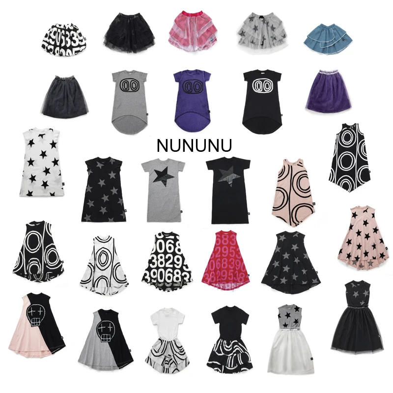 

Nununu Girls Sumer Dress 2019 Kids Clothing Princess Dress Baby Girl Clothes Children Dresses Beach Vacation Cotton Suits 1-10Y