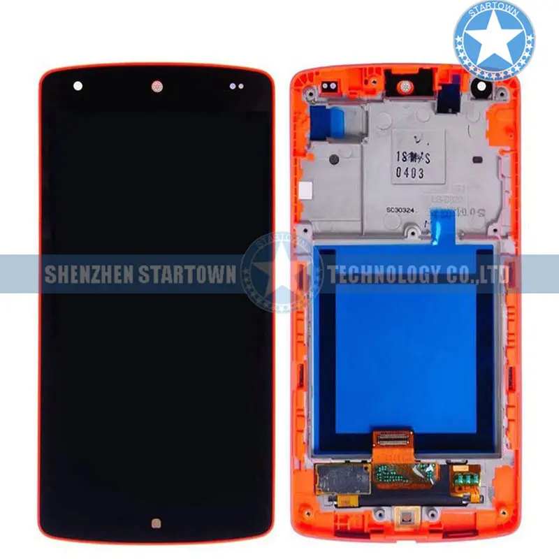 

New Replacement Parts For LG Google Nexus 5 D820 D821 LCD Display Touch Screen Digitizer Panel Assembly+ Red Frame