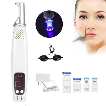 

Portable Facial Red Light Blu-ray Picosecond Scar Skin Treatment Device Tattoo Removal Acne Freckle Pen Melanin Diluting Machine