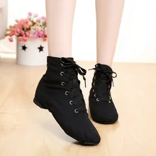 Cheap New Men Women Sports Dancing Sneakers Jazz Dance Shoes Lace Up Dancing Boots Blue Red Black Tan Green White 5141
