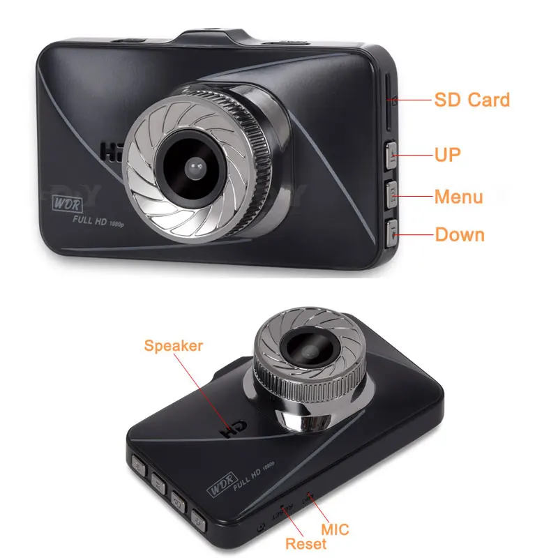 Cody T679 Car DVRs Recorder Dash Cam Dual Lens Vehicle Rear View Camera Camcorder Night Vision Auto