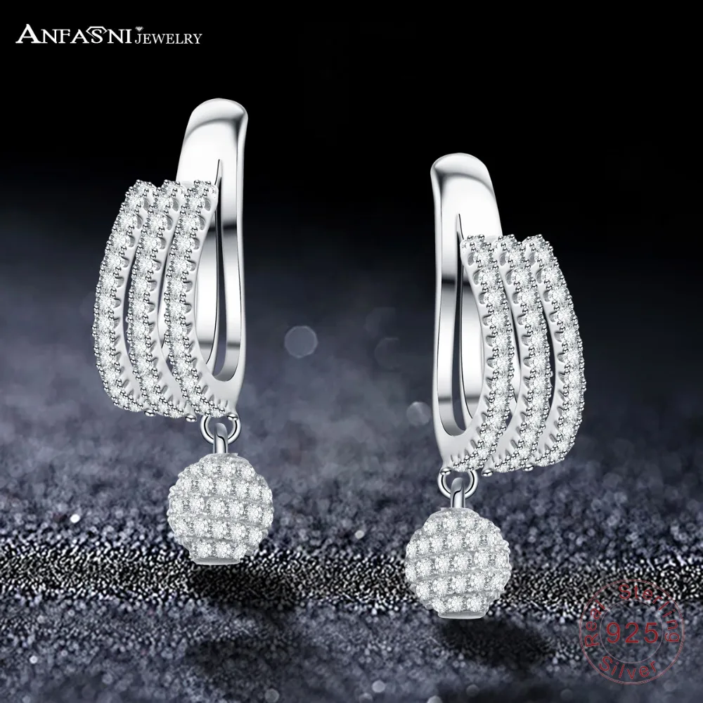 Buy ANFASNI Fashion 925 Sterling Silver Elegant Cubic